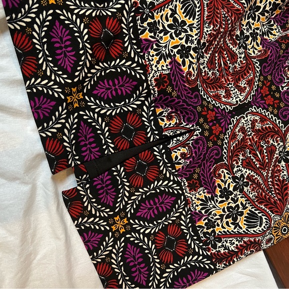 NWT Chico’s Maroon Pattern Long-sleeve Dress - Picture 7 of 8